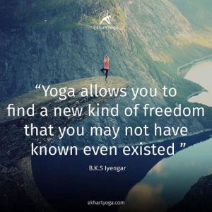 Freedom through Yoga exercise 